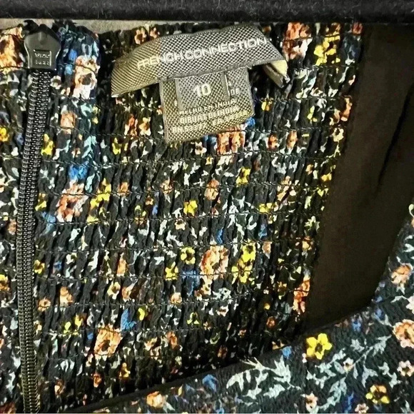 FRENCH CONNECTION Delmira Verona Floral Print Mini Dress Size 10 - Picture 6 of 10